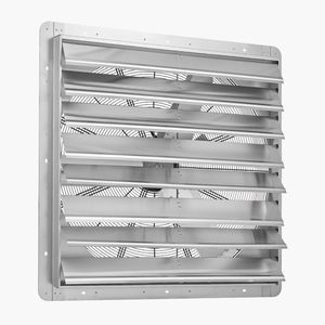 Ventilatore di scarico a serranda da 36 pollici, 11000 CFM di flusso d'aria, motore AC, struttura in acciaio resistente, ventilatore da tetto a parete per hotel, bassa rumorosità - Product Image 1