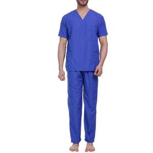 Tenues d'infirmière en jean personnalisées de haute qualité pour la vente en gros, ensembles de blouses médicales d'hôpital unisexes avec détection d'aiguilles, service OEM - Product Image 1