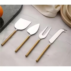 Ensemble de couteaux à fromage en acier inoxydable tendance, outils professionnels pour couper le fromage, accessoires de service de cuisine - Product Image 4