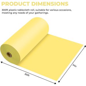 Mantel de Plástico Desechable Premium en Rollo para Todo Tipo y Forma de Mesa, Bolsas de Plástico Premium - Product Image 1