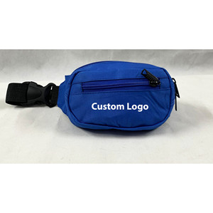 Custom Logo Geometric Pattern <b>Corduroy</b> Waist <b>Bag</b> Unisex Zipper Closure Lightweight Storage for Outdoor & Daily Use Fashion Style - Product Image 1