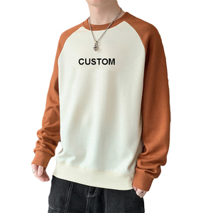 เสื้อสเวตเชิ้ตแร็กแลนขายส่ง แบบยูนิเซ็กซ์ คอวี ผ้าฝ้ายฟลีซ สีบล็อก  รับสกรีนโลโก้ เสื้อผ้าลำลองแนวสตรีทแฟชั่นสำหรับผู้ชาย - Product Image 4