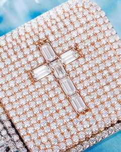 Bereal Custom Moissanite Brilliant Cut Iced VVS Hiphop <b>Name</b> Letter Pendant 925 Silver 18K Gold Necklace <b>Chain</b> Certified - Product Image 3