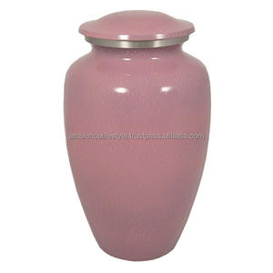 Urna de cremación de aluminio hecha a mano directa de fábrica mariposa azul grabado para adultos para funerales por Ambience Lifestyle - Product Image 4