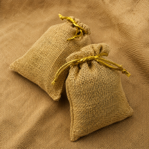 Indian Manufacturer Premium Quality Custom Logo Printed Gift Jute Double <b>String</b> Handbag | Shoe Dust Drawstring <b>Bag</b> OEM Export - Product Image 3