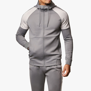 Ensemble de survêtement pour homme de qualité supérieure, coupe classique, avec fermeture éclair et capuche, style sportif, séchage rapide, en polaire, deux pièces. - Product Image 3