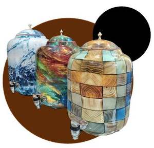 Pot de stockage d'eau traditionnel en cuivre martelé avec couvercle pour la table à manger, le bien-être et la décoration intérieure - Product Image 4