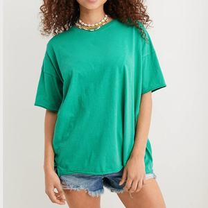 T-shirt d'été décontracté à manches courtes pour femme, coupe régulière, 100 % coton, écologique, design personnalisé, séchage rapide, respirant - Product Image 1