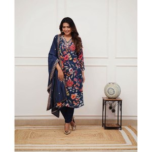 Beau haut et bas de fête avec ensemble élégant de taille Dupatta XL - Product Image 1