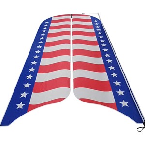 Drapeau en plumes Corolla Cross, rouge, polyester, impression numérique, bannière promotionnelle durable - Product Image 5