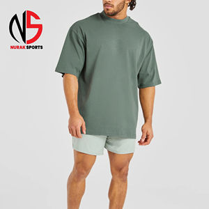 Camisetas Oversize de Algodón 100% para Hombre Estilo Hip Hop - Camisetas Casuales de Alta Calidad con Estampado a Cuadros de Corte Holgado Largo para 2026 - Product Image 3