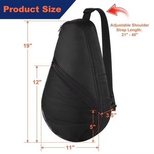 Bolsa Deportiva MIROI con Logotipo Personalizado para Tenis y Pádel, 30-40L, Nailon Impermeable, Cierre de Cremallera, Portátil, para Tenis de Mesa - Product Image 6