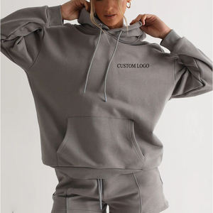 Conjunto Deportivo Casual para Mujer, Sudadera Corta con Cordón y Manga Larga de Color Sólido, Conjunto de Dos Piezas con Pantalones Joggers - Product Image 4