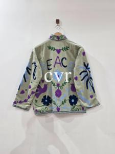 Outerwear Coat Embroidered Handmade Velvet Suzani Uzbek Eco-Friendly Women's Luxury Coat Winter <b>Boho</b> for Party Wear - Product Image 3