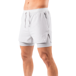 Pantalones Cortos Deportivos 2 en 1 Elite Swift de 5 Pulgadas para Hombre, con Forro de Compresión Integrado, Secado Rápido, para Gimnasio, Running, Fitness, Venta al Por Mayor OEM - Product Image 2