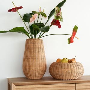 Rattan bud vases <b>small</b> holder pot flower display vase for <b>table</b> banquet centerpiece lowest price - Product Image 3