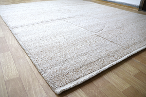 Factory Direct Tibetan Texture Carpet | Luxury Handmade Neutral Tibbati <b>Rug</b> for Modern Living & Hotel <b>Spaces</b> - Product Image 5