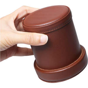 Gobelet à dés de jeu en cuir pour fêtes, bars, jeux de devinettes et usage occasionnel - Product Image 3