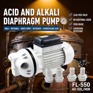 Bomba de diafragma eléctrica de 220V de alta presión, resistente a la corrosión, para transferencia de productos químicos en bidones y barriles, para urea/ácido acrílico. - Product Image 2