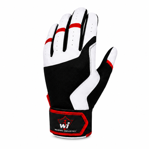 Guantes de Bateo de Béisbol Premium para Hombre con Palma de Cuero Suave, Agarre Fuerte, Transpirables, Cómodos, Correa de Muñeca Ajustable, Equipo Deportivo - Product Image 2