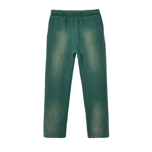 Pantalones Deportivos Personalizados para Hombre, Teñidos, de Lona, Corte Recto, Cintura Media, para Entrenamiento, Gimnasio, Uso Casual, 100% Algodón Grueso - Product Image 6