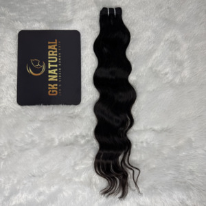 ผมต่อแบบเวฟ 100% ผมแท้  แบบเส้นเดียว  ชนิดเรมี่  สีดำธรรมชาติ  ขายส่ง - Product Image 3