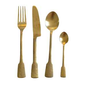 Juego de Cubiertos Royal Look de Metal Dorado, Juego de 4 Piezas a Precio de Mayoreo desde India - Product Image 3