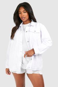 Chaqueta de mezclilla de punto corta para mujer con dobladillo deshilachado, cuello vuelto, manga larga, ecológica, ligera, 100% algodón, informal, para otoño - Product Image 6