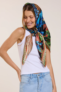 Foulards carrés en soie légers Impression numérique personnalisée Tissu de qualité supérieure Accessoires élégants Parfait pour les commandes en gros - Product Image 5