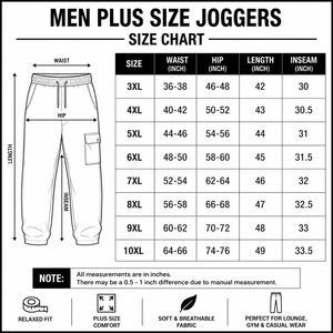 Pantalones Deportivos Azul Rey para Hombre, Talla Grande, Mezcla de Algodón, Bolsillos Utilitarios, Corte Holgado, Cintura Elástica - Product Image 6