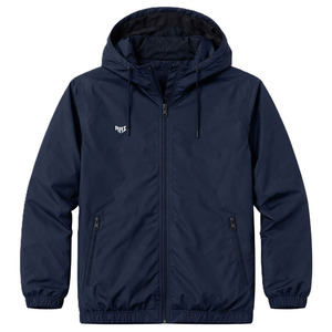 Chaqueta Cortavientos Azul Marino Ligera con Logotipo Personalizado OEM, Fabricante de Chaquetas para Hombre, Chaqueta de Nailon Impermeable con Cierre Completo - Product Image 4