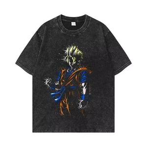 T-shirt Homme Vintage 100% Coton, Coupe Classique, Lavage Acide, Respirant, 220g, Haute Qualité, Manches Courtes, Style Urbain, Personnalisable - Product Image 6