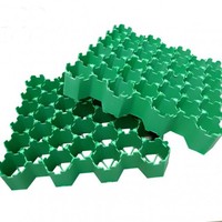 Grille de pavage en HDPE haute résistance, pavés en plastique emboîtables pour allée, drainage de pelouse et renforcement de barrage