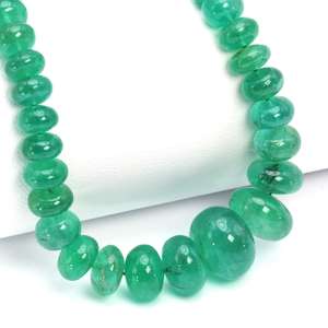 Cuentas Redondas Lisas de Esmeralda Verde, Hilo de Cuentas de Piedras Preciosas Naturales, Suministros para la Fabricación de Joyas, Cuentas para Manualidades - Product Image 3