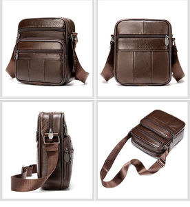 Maletín de Cuero Genuino para Portátil de 15 Pulgadas, Estilo Ejecutivo Profesional, Organizador de Hombro y Diseño Moderno - Product Image 2