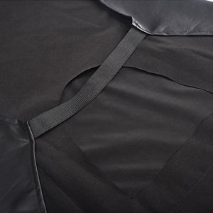 Premium Black Leather Clubwear Apron Unisex Sexy <b>Zipper</b> Pocket Nightclub Bar Waiter Stylish Party Wear Soft Durable Custom Logo - Product Image 5
