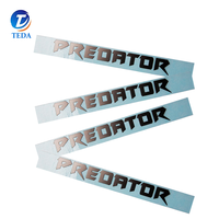 Autocollant de transfert UV 3d OEM Logo en métal pour four à micro-ondes Produits pour engins de pêche Lettres gaufrées 3D Autocollant en nickel électroforme