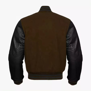Reasonable Price <b>Top</b> Hot Selling Winter Wear Baseball Player Jacket 100% Real Fabric Wool Leather Sleeve Varsity Jacket for men - Product Image 2