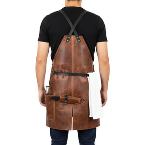 Tablier de boucher en cuir véritable, résistant à l'huile et aux odeurs, protection pour la transformation de la viande - Vêtement de travail professionnel imperméable - Product Image 3