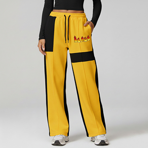 Pantalon de jogging ample en molleton doux pour femme, taille plus, personnalisé, en tissu éponge, style décontracté - Product Image 6