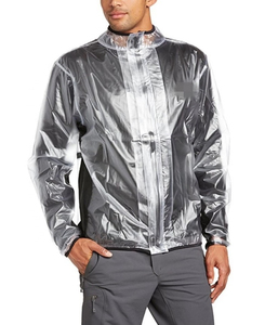 Chaqueta Impermeable Transparente con Capucha para Hombre, Personalizable, para Uso en Exteriores, Ecológica, de Secado Rápido, con Logotipo Frontal, MOQ Bajo - Product Image 1