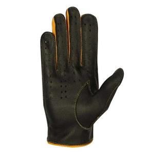 Gants de conduite en cuir marron pour homme, unisexe, doublure polaire, extensibles, compatibles écran tactile, personnalisables, résistants aux éclaboussures de métal fondu - Product Image 4
