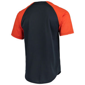 Maillot de baseball OEM personnalisé avec nom et numéro, uniforme d'équipe respirant à manches courtes, grande taille, imprimé, séchage rapide, en polyester, fabriqué par le producteur - Product Image 2
