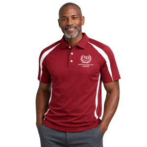Polo DriFit Krimson per Membri del 50° Anniversario della Fraternità Greca Kappa Alpha Psi, Vestibilità Atletica e Comfort per Tutto il Giorno - Product Image 1