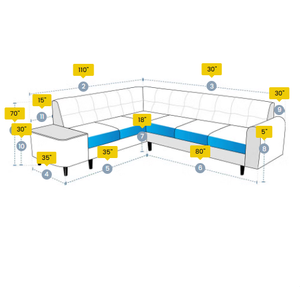 Patio Furniture Covers L Shape Couch Solid Modern Minimalist Custom Covers Sectional Covers Design 4 Sofa Slipcovers - Product Image 5