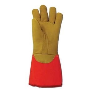 Professional Welding <b>Gloves</b> Leather Cotton Lined TIG Safety <b>Gloves</b> Heat Protection Molten Metal Splash Protection - Product Image 5