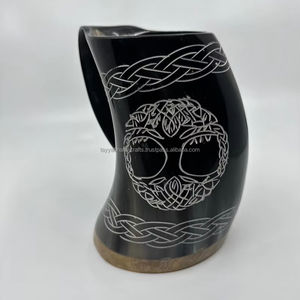 Mug Viking en Corne d'Inde – Idéal pour les Fêtes, Cadeau Tendance, Mug à Café Militaire - Product Image 1