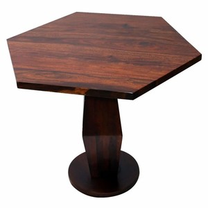 Handcrafted Acacia Wood Hexagonal Floor Vase Mixed Wood Inlay Traditional Design Durable Decorative Wholesale - Product Image 3