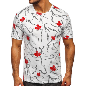 T-shirt pour homme de haute qualité, très tendance, imprimé par sublimation, 100% coton, anti-boulochage, vêtements d'extérieur, OEM - Product Image 1