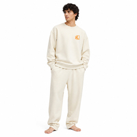 Ensemble de survêtement sportif personnalisé pour homme, veste à capuche entièrement zippée et pantalon de jogging, tenue d'entraînement d'équipe assortie, vente en gros OEM